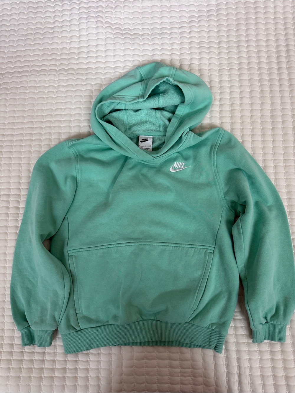 Nike Mint Teal Hoodie with White Swoosh